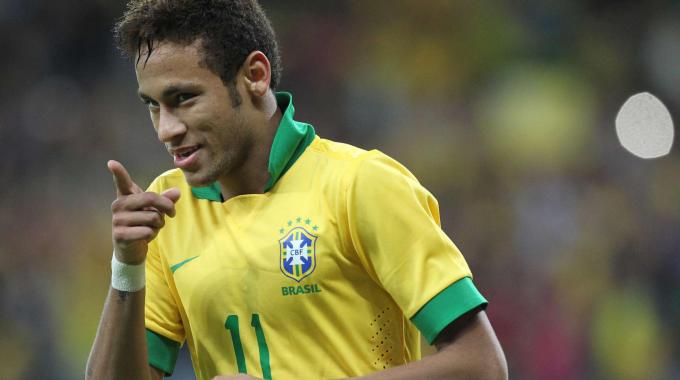 Camerun - Brasile Neymar con i carioca