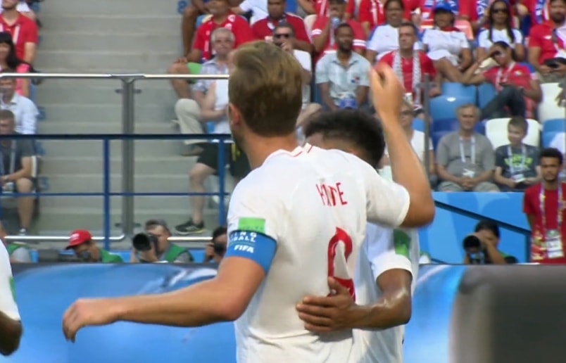 Harry Kane capocannoniere del Mondiale 2018 Harry Kane festeggia il terzo gol contro Panama
