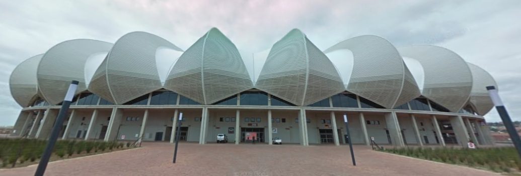 Nelson Mandela Bay Arena di Port Elizabeth Vista esterna del Nelson Mandela Bay Arena