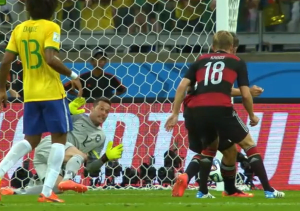 Semifinali del Mondiale 2014 in Brasile Il gol di Klose in Brasile - Germania 1-7